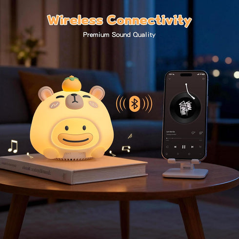 20 3 Baby Sound Machine, Soothing Sounds White Nosie for Sleeping, Rechargeable Night Light with Speaker, Brightness