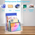 Clear Acrylic File Organizer, 4 Sections File Holder Sorter for Office Desk, Mail Letter Book Electronics Makeup