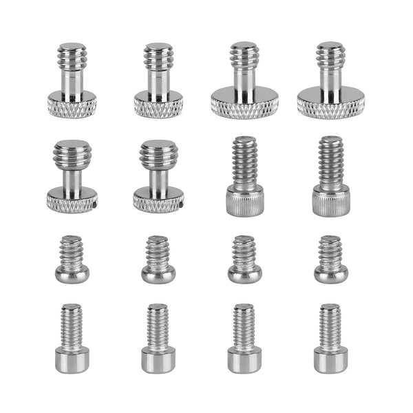 CAMVATE 1/4"-20 & 3/8"-16 & M5 Thread Screw Nuts Assortment Kit for DSLR
