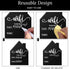 Jetec WiFi Password Sign, Wooden Freestanding Chalkboard Style Sign with Erasable Pen for Home Business Decor (5 x 3.7