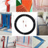 15M Cable Puller Rod, Duct Push Rod Fastener, Four Leaf Spiral Fish Tape for Cable Pulling
