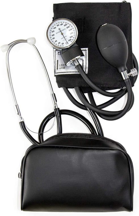 HealthSmart Manual Blood Pressure Monitor, Self Taking Kit with Standard Cuff Size