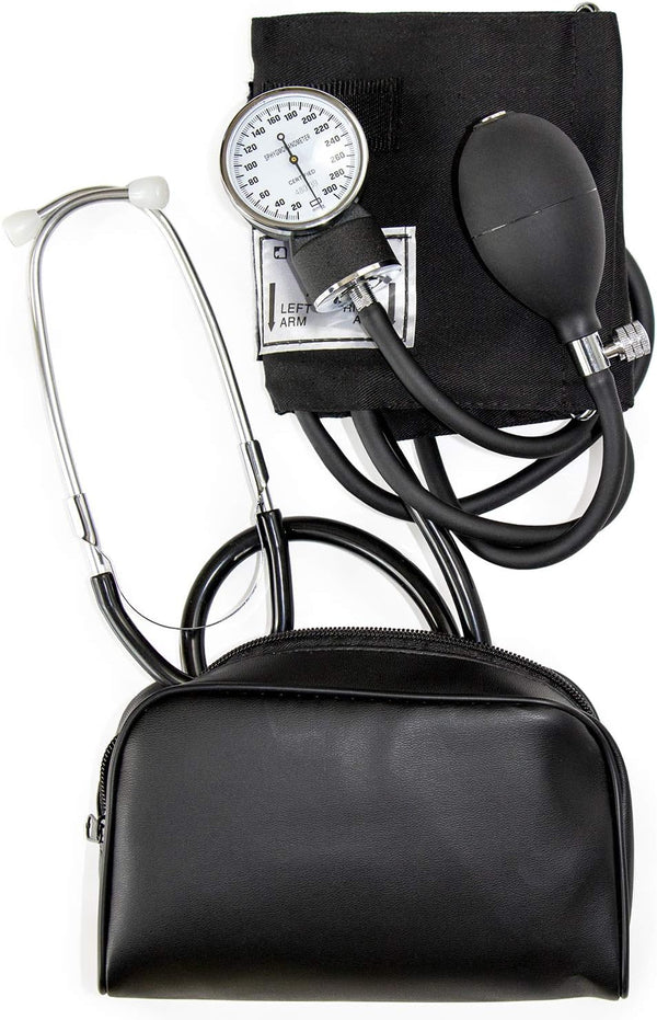 HealthSmart Manual Blood Pressure Monitor, Self Taking Kit with Standard Cuff Size