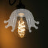 E27 Bulb 43mm Zerodeko Crown Shape Plastic Lampshade Cover round Ceiling Light Shade Diameter for Bedroom Bedside Wall