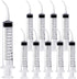 Wisdom Teeth Syringe, 12ml Dental Syringe with Curved Tip & Measurement, Sterile Individually Packaged for Oral Dental