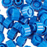 50PCS Simple Syringe Tip Cap Dispensing Tip Cap Syringe Lock Cap Blue Plum Style Plug Convex for Infusion Tube and Laboratory Supply