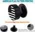 Welding Hood Pipeliner Helmet Fasteners, 1 Pair Black American USA Flag Pattern Aluminum Helmet Replacement Parts
