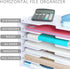 SONGWAY File Organizer for Desk, 7 Tier Wide Document Holder, Letter Mail Tray Storage Rack, A4 Paper Storage