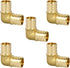 90 Degree 3/4" PEX Elbow, Durable Brass Crimp Fitting for Plumbing Repairs (5 Pack)