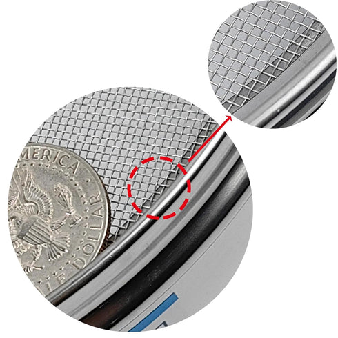 18 Mesh Lab Sieves, 8" Diameter, 304 Stainless Steel Wire Cloth for Industrial Laboratory Use