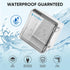 TICONN Waterproof Electrical Junction Box IP67 - ABS Plastic Enclosure with Hinged Cover and Mounting Plate