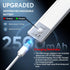 14.7" 2 Pack Dimmable Closet Counter Under Cabinet Lighting, Rechargeable Motion Sensor Light Indoor, Magnetic Lights