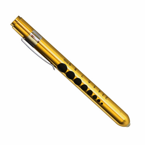 Vilmark Professional Medical Diagnostic Penlight with Pupil Gauge Gold