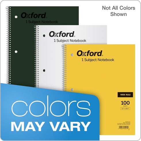 Oxford 1-Subject Wirebound Notebook - TOP25411