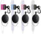 Likesing 4 Retractable Pencil Holder Set, 27.5" Anti-Lost Retractable Pen Holder with