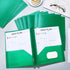 Cholemy 36 Pcs Plastic Pocket Folders, Letter Size, 2 Heavy Duty Pockets, Bulk File Folders with Fasteners