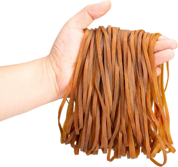 Large Rubber Bands 150pcs - Strong Elastic Rubber Bands for Office Supply, Trash Can, File Folder, Perfect for Home
