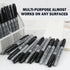 Yocfon 144 Count Set, Permanent Markers Bulk, Black Permanent Markers Fine Tip, Waterproof Markers, Works On Plastic