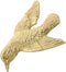WOONEKY Brass Bird Drawer Pulls Vintage Dresser Knobs Cabinet Handles for Wardrobe