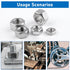 Vmuter 100 Pack 1/4-20 304 (A2-70) Inch Hex Nuts, Stainless Steel Hardware Nuts,Standard Coarse Thread Nuts