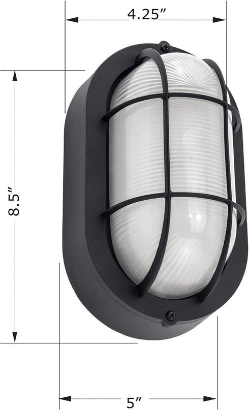 Dimmable, 6W 60W, 450 3000K 80CRI, WISBEAM LED Bulkhead Light, Outdoor LED Wall Light for House, Replace Lumen Daylight