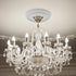 2Pairs Fans,9.84" 3.8" White Ceiling Medallion Ceiling Fan Light Covers,Split Ceiling Light Medallion for Light