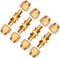 4 Pack Solid Brass HPT Air Reusable Hose Splicer Repair Kit for 1/4-Inch ID Hose