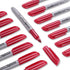 Permanent Markers Bulk, 72 Pack Red Fine Tip Waterproof Markers, Quick Drying Office Supplies