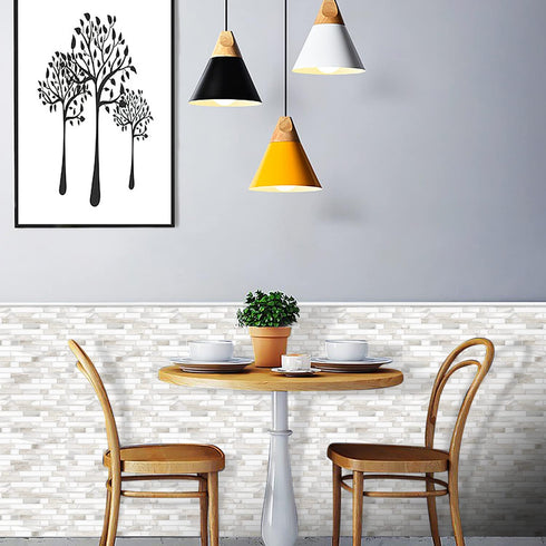 STICKGOO Thicker Design Peel and Stick Tile Backsplash, 12 12 Self Adhesive Tile for Kitchen and Bathroom
