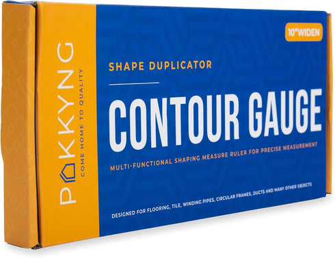 Contour Gauge Profile Tool with Lock, 10 Inches, Corner Measuring Tool for Odd Shapes, Carpenter Essentials