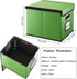 Huolewa Portable Leather File Organizer Boxes, Collapsible Document Storage with Lids for Letter/Legal Files