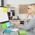 Phone Message Pad - 4 x 3.4 Inch Bright Color Self Adhesive Message Book, Call Back Notepad for Home Office School