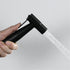 XKHLQLPEF Set Set) Handheld Bidet Sprayer Kit, Black Toilet Bidet Faucet, Wall Mounted Stainless Steel Bathroom Cloth