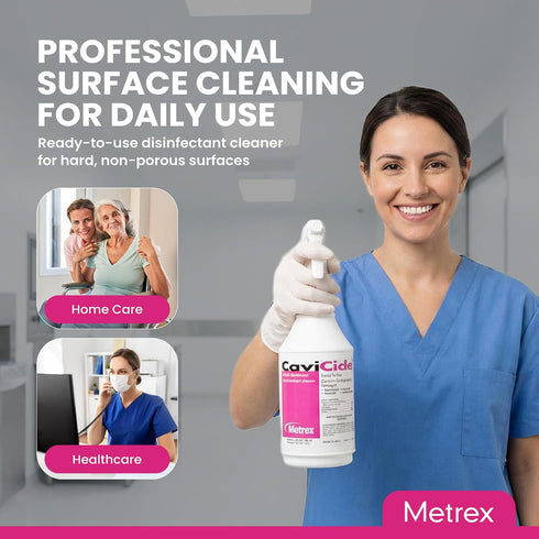 Metrex 24 Oz CaviCide Surface Disinfectant Cleaner Spray, Ready-to-Use Disinfecting Spray, All Purpose Cleaner