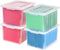 IRIS USA File Box Plastic Organizer for Letter/Legal File, Document Box, Storage Bin Tote with Secure Latching Lid
