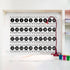 Number Line for Classroom Wall, Black and White Polka Dot Bulletin Board for Students Math Learning Decor Strips