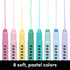 PAPERAGE Gel Highlighters – No Bleed & Smudge Free, Pastel Highlighters, Assorted Colors, 8 Count