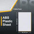 Kinlink White ABS Plastic Sheet 8" x 12"x 0.04" Flexible Moldable DIY Materials for Home Decor