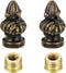 Glveaoui 2Pcs Antique Brass Lamp Cap Knob 1 Pack Lamp Finial Knob Retro