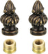 Glveaoui 2Pcs Antique Brass Lamp Cap Knob 1 Pack Lamp Finial Knob Retro
