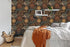 HAOKHOME 93291 Peel and Stick Floral Wallpaper 17.7in x 9.8ft Retro Wall Decor