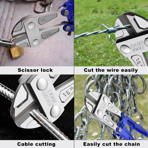 ZrgGea 24 Inch Bolt Cutter | Heavy Duty Wire Cutters, Industrial-Grade Heavy-Duty Forged from T8 Alloy Steel