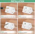 50-Pack 0.78 1.65 M METERXITY L-Shape Corner Brace, x in Nylon Plastic Right Angle Brackets with Screw for Shelves/Wood