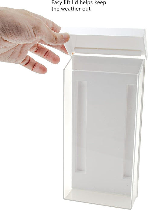 Mommies Marketing Holders Magnetic Breastmilk Bag Storage Container Hygenic Bin with Hinged White Lid Perfect for New