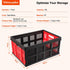 55L, 1PK Collapsible Storage Bins Heavy Duty Plastic Milk Crates for Storage, Foldable Collapsible Crates