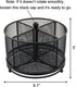 Pen Holder for Desk, 360 Rotating Mesh Organizer, Large Capacity Storage Caddy, 4 Compartments for Home Office