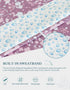 Pink Series Florals Double-Sided Printed Scrub Caps for Women with Buttons, Adjustable Helps Reduce Static Buildup