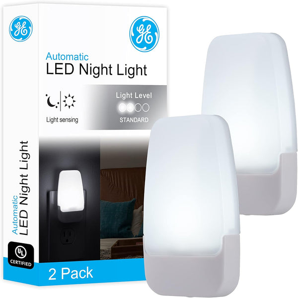 GE LED Night Lights Plug Into Wall, Dusk to Dawn Sensor, Ambient