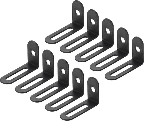 PATIKIL 10 Pcs Metal L-Shape Brackets, 38mm x 24mm (1.5"x0.9") 90 Degree