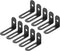 PATIKIL 10 Pcs Metal L-Shape Brackets, 38mm x 24mm (1.5"x0.9") 90 Degree
